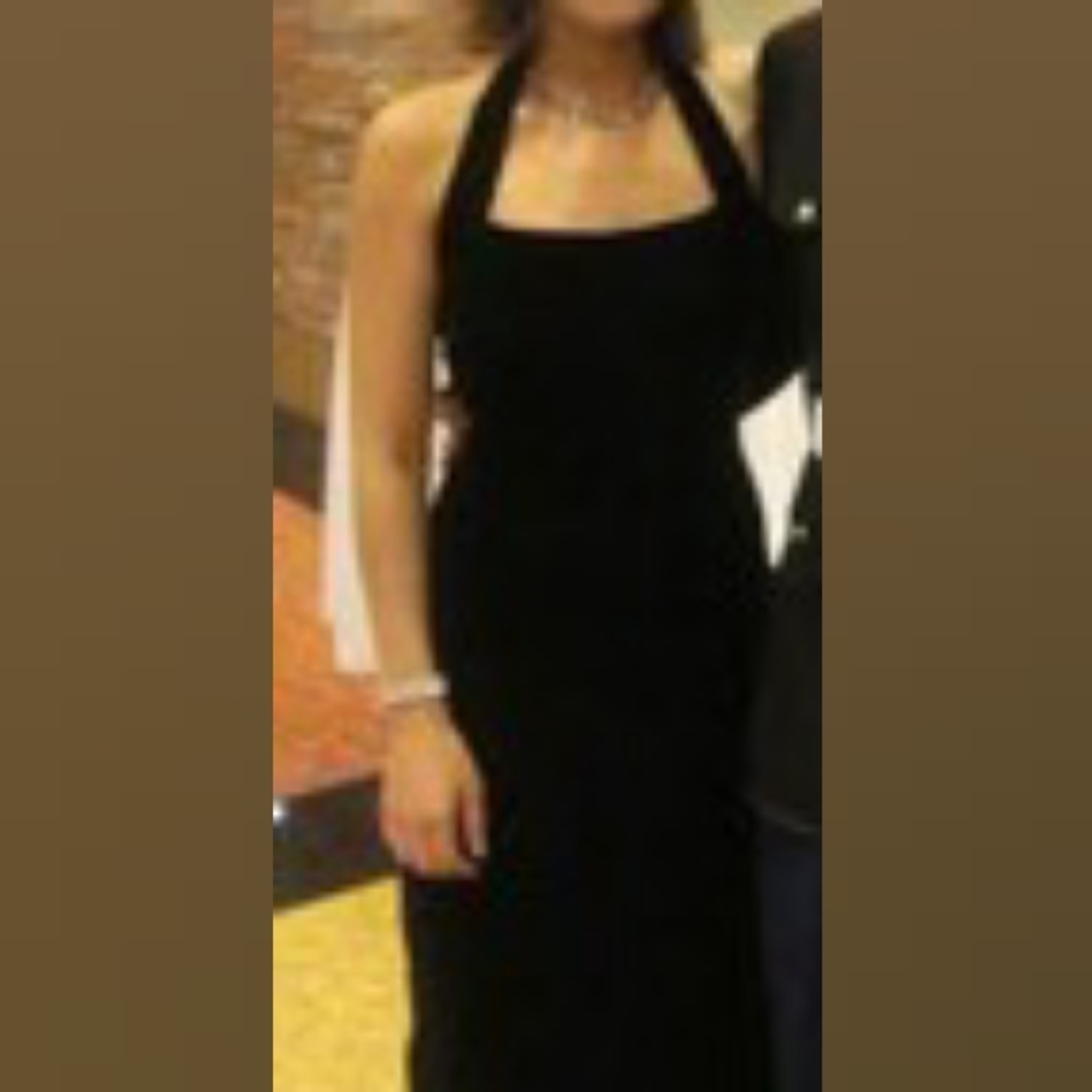 Velvet halter dress